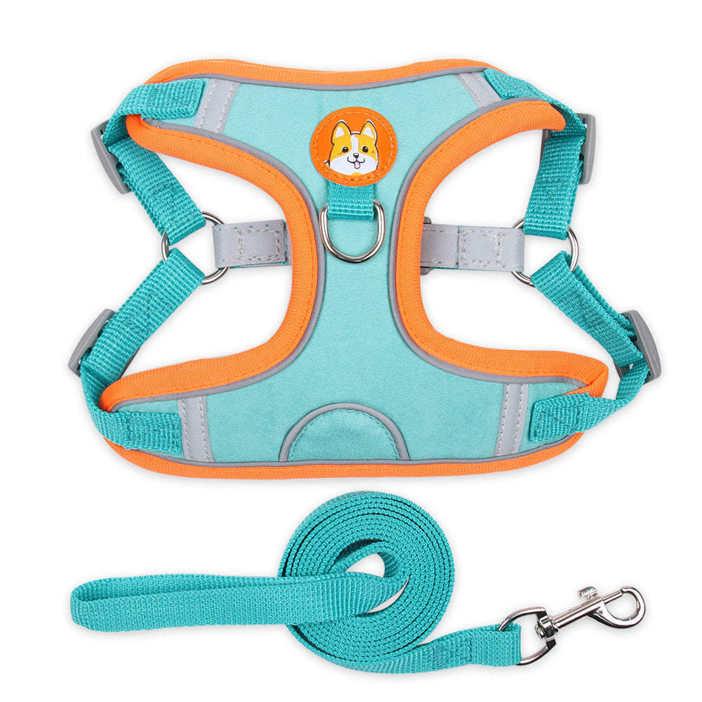 Harnais Réfléchissant CocoonPet™ – Ultra-Confort et Sécurité pour Chats & Petits Chiens Aventuriers